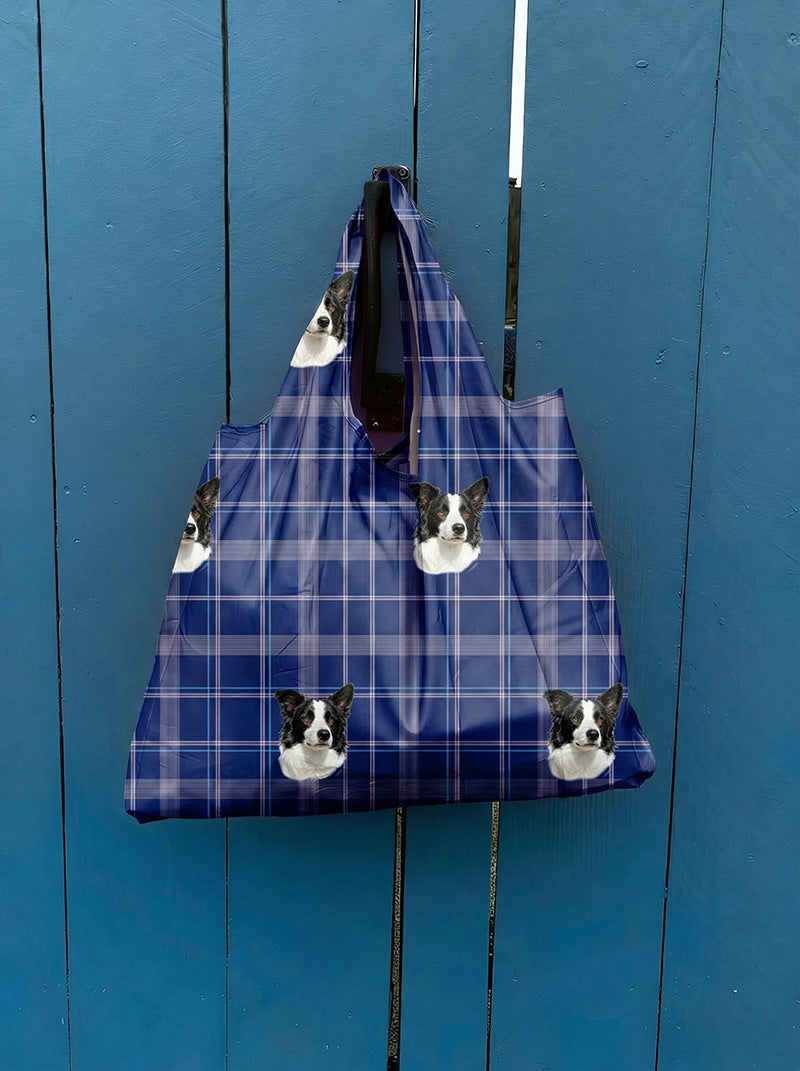 Custom Pet Face Reusable tote bag