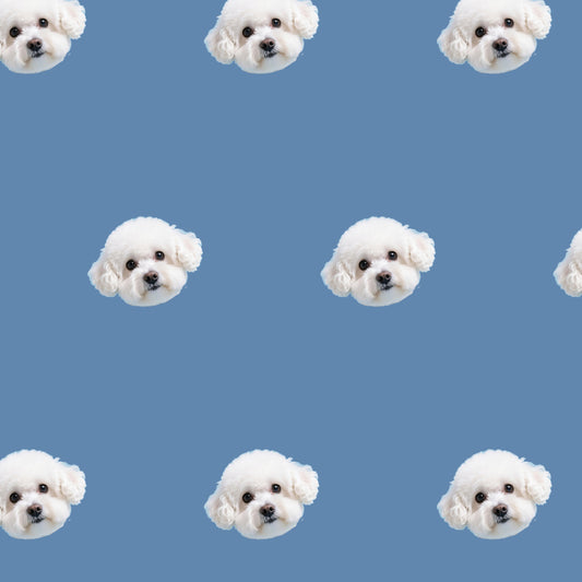 Custom Pet Face Pajama Blue